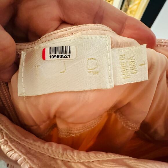 TJD The Jetset Dairies Women's Pink Blush Pleated Skirt Halter Gown Size L - Picture 11 of 16